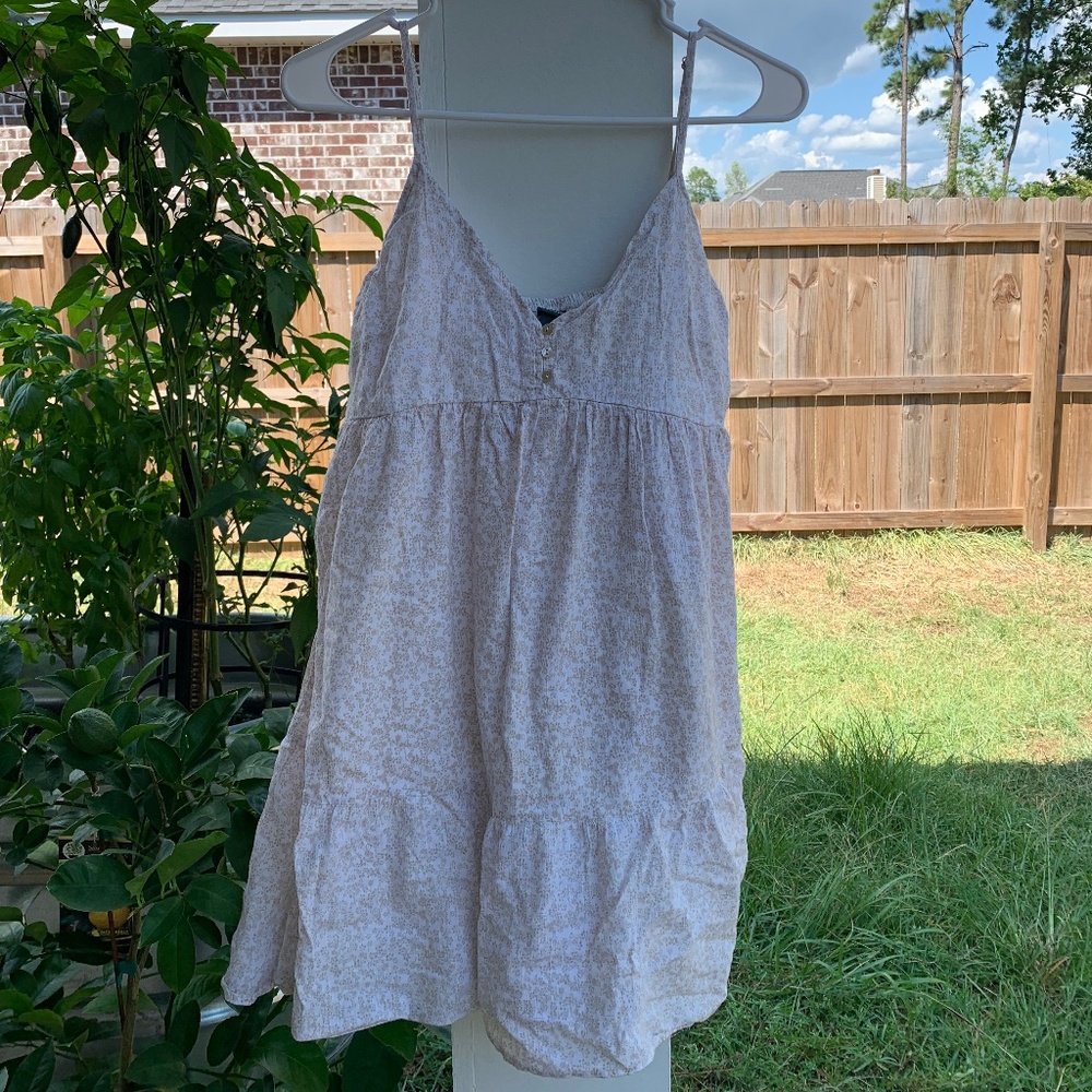 Wild Fable M White and Cream Baby Doll Dress